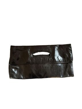 HOBO International Katrina Leather Vintage Black Clutch Wallet